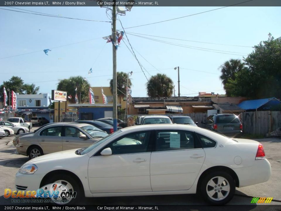 2007 Chevrolet Impala LT White / Ebony Black Photo #6