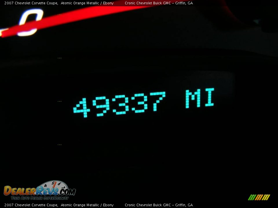 2007 Chevrolet Corvette Coupe Atomic Orange Metallic / Ebony Photo #19
