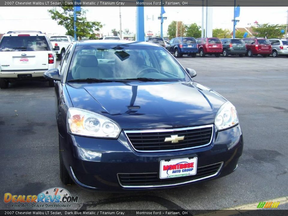 2007 Chevrolet Malibu LT Sedan Dark Blue Metallic / Titanium Gray Photo #2