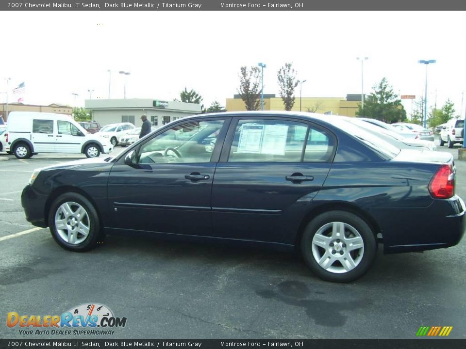 2007 Chevrolet Malibu LT Sedan Dark Blue Metallic / Titanium Gray Photo #3