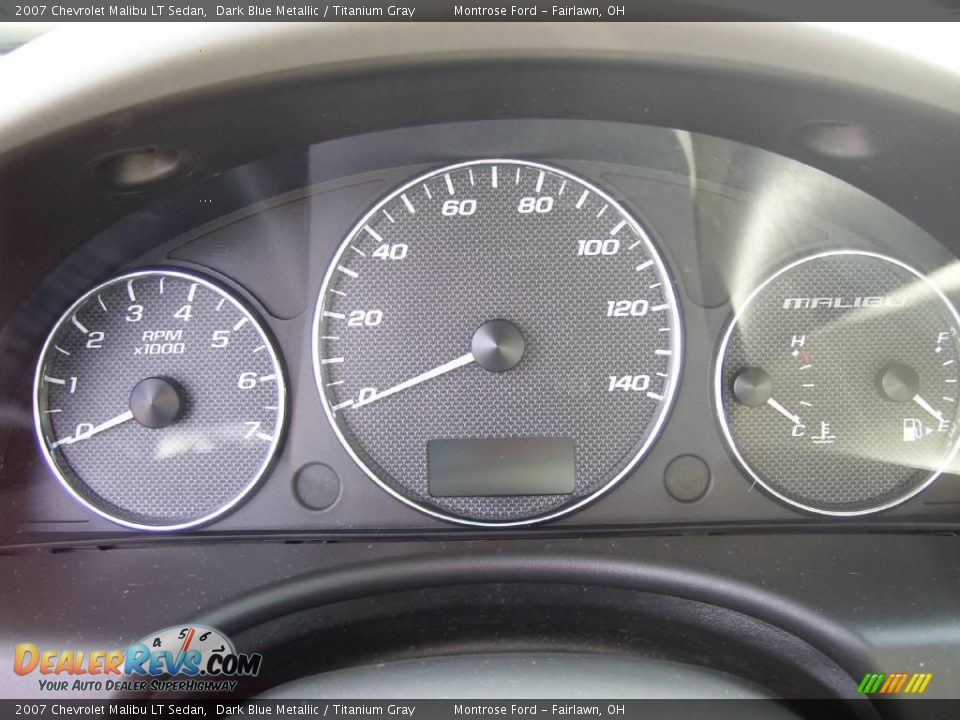2007 Chevrolet Malibu LT Sedan Dark Blue Metallic / Titanium Gray Photo #6