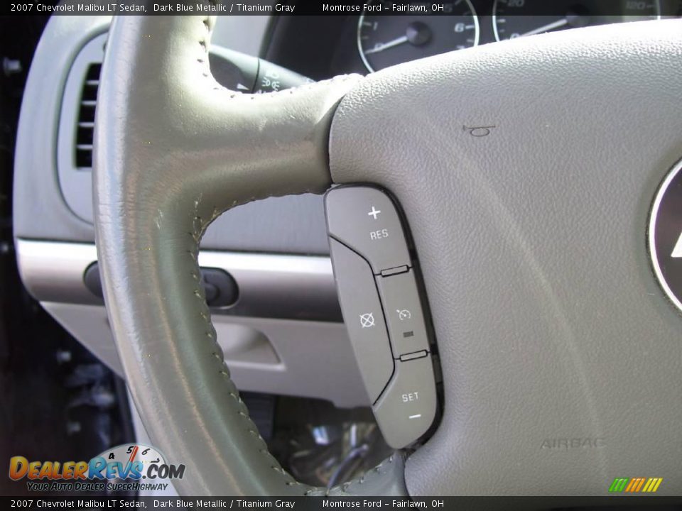 2007 Chevrolet Malibu LT Sedan Dark Blue Metallic / Titanium Gray Photo #7