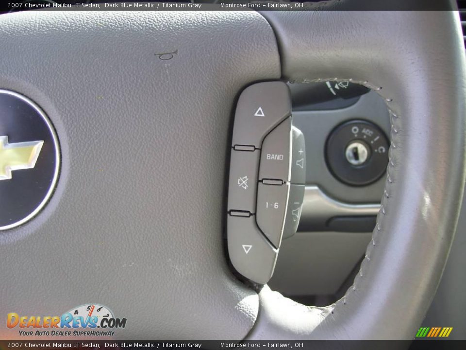 2007 Chevrolet Malibu LT Sedan Dark Blue Metallic / Titanium Gray Photo #8