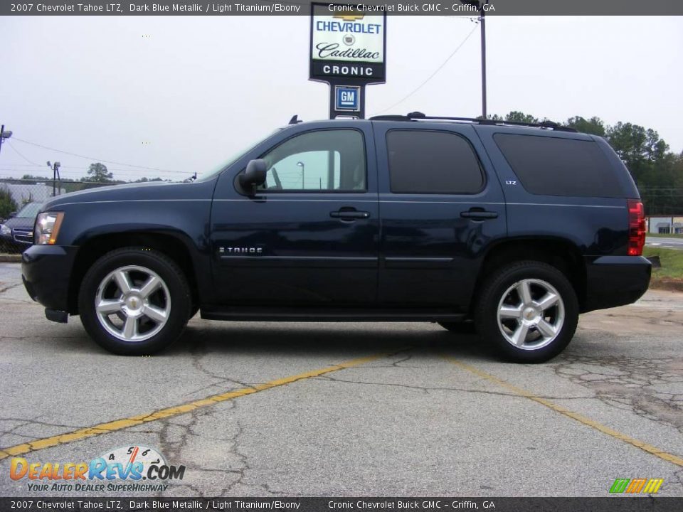 2007 Chevrolet Tahoe LTZ Dark Blue Metallic / Light Titanium/Ebony Photo #1
