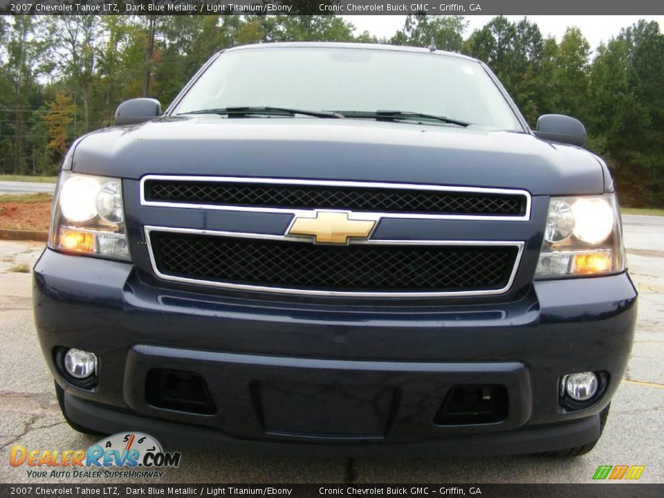 2007 Chevrolet Tahoe LTZ Dark Blue Metallic / Light Titanium/Ebony Photo #3