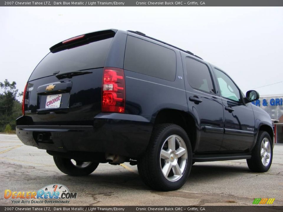 2007 Chevrolet Tahoe LTZ Dark Blue Metallic / Light Titanium/Ebony Photo #6