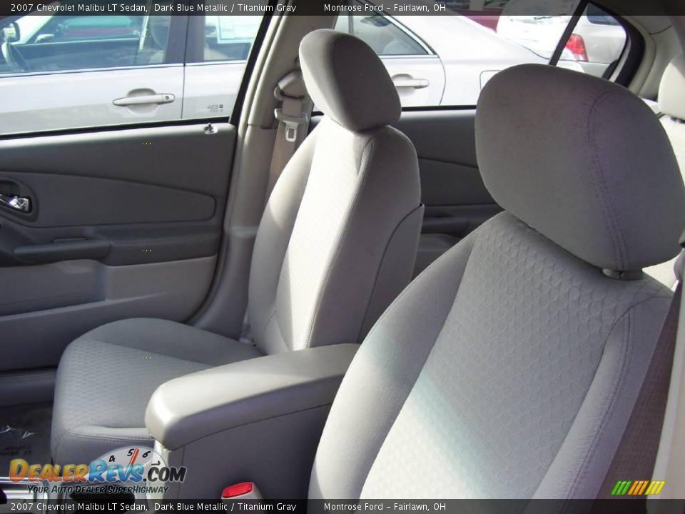 2007 Chevrolet Malibu LT Sedan Dark Blue Metallic / Titanium Gray Photo #12