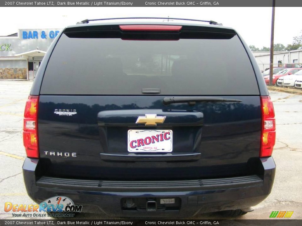 2007 Chevrolet Tahoe LTZ Dark Blue Metallic / Light Titanium/Ebony Photo #7