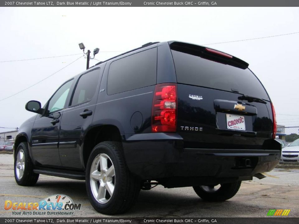 2007 Chevrolet Tahoe LTZ Dark Blue Metallic / Light Titanium/Ebony Photo #8