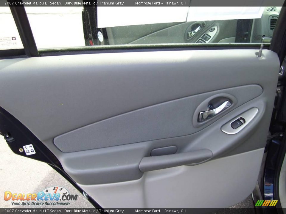 2007 Chevrolet Malibu LT Sedan Dark Blue Metallic / Titanium Gray Photo #21