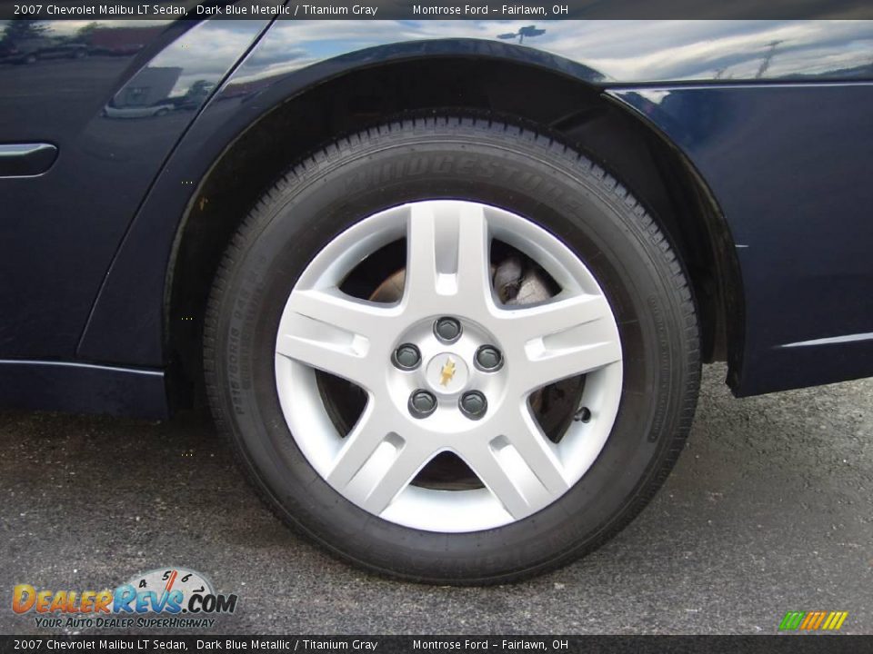 2007 Chevrolet Malibu LT Sedan Dark Blue Metallic / Titanium Gray Photo #26