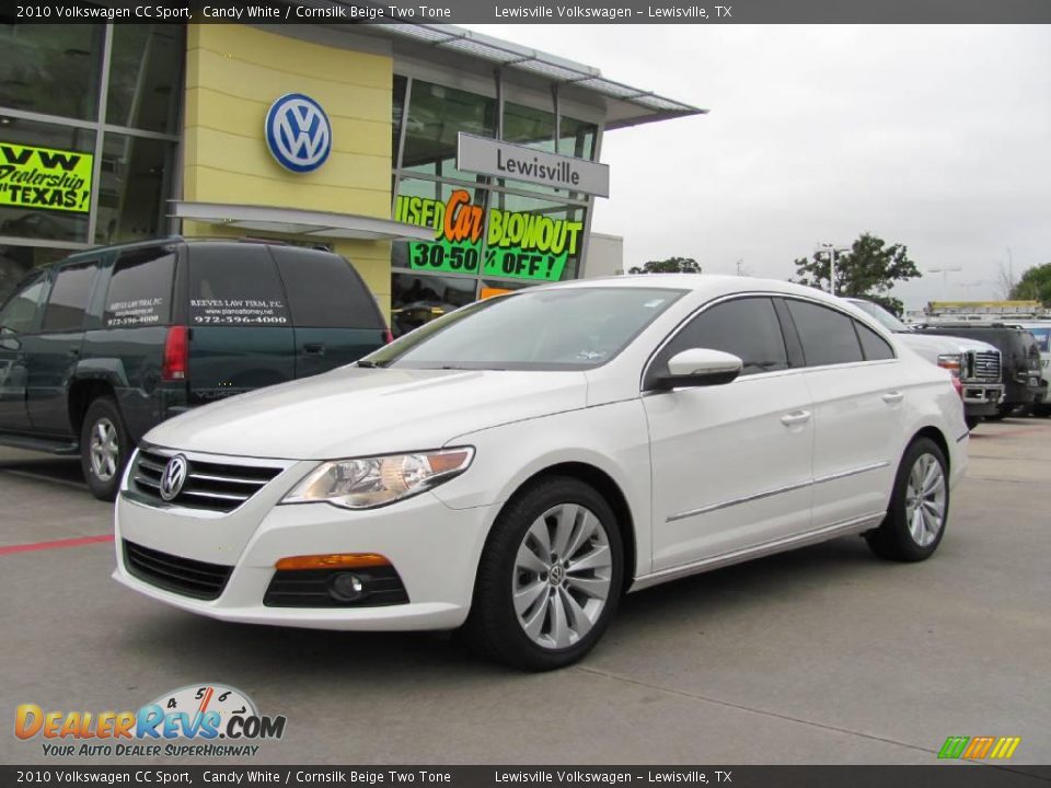 2010 Volkswagen CC Sport Candy White / Cornsilk Beige Two Tone Photo #1