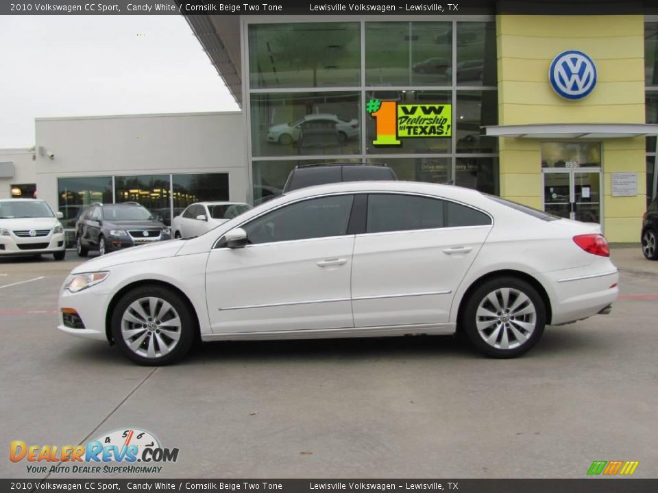 2010 Volkswagen CC Sport Candy White / Cornsilk Beige Two Tone Photo #2