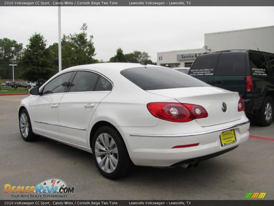 2010 Volkswagen CC Sport Candy White / Cornsilk Beige Two Tone Photo #3