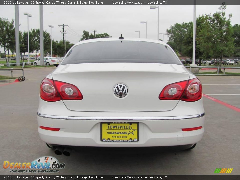 2010 Volkswagen CC Sport Candy White / Cornsilk Beige Two Tone Photo #4