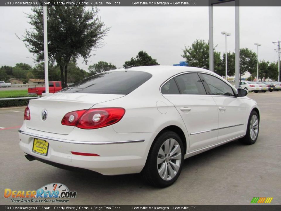 2010 Volkswagen CC Sport Candy White / Cornsilk Beige Two Tone Photo #5