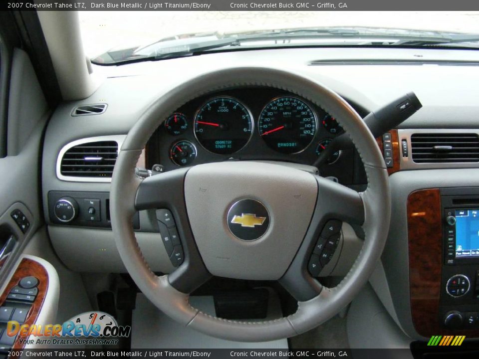 2007 Chevrolet Tahoe LTZ Dark Blue Metallic / Light Titanium/Ebony Photo #27