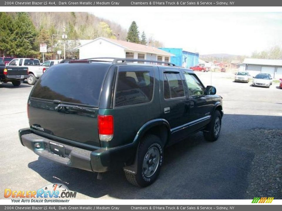 2004 Chevrolet Blazer LS 4x4 Dark Green Metallic / Medium Gray Photo #8