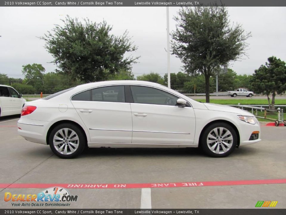 2010 Volkswagen CC Sport Candy White / Cornsilk Beige Two Tone Photo #6