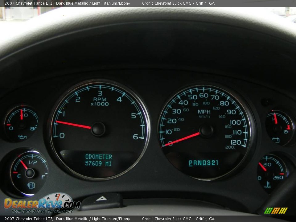 2007 Chevrolet Tahoe LTZ Dark Blue Metallic / Light Titanium/Ebony Photo #28
