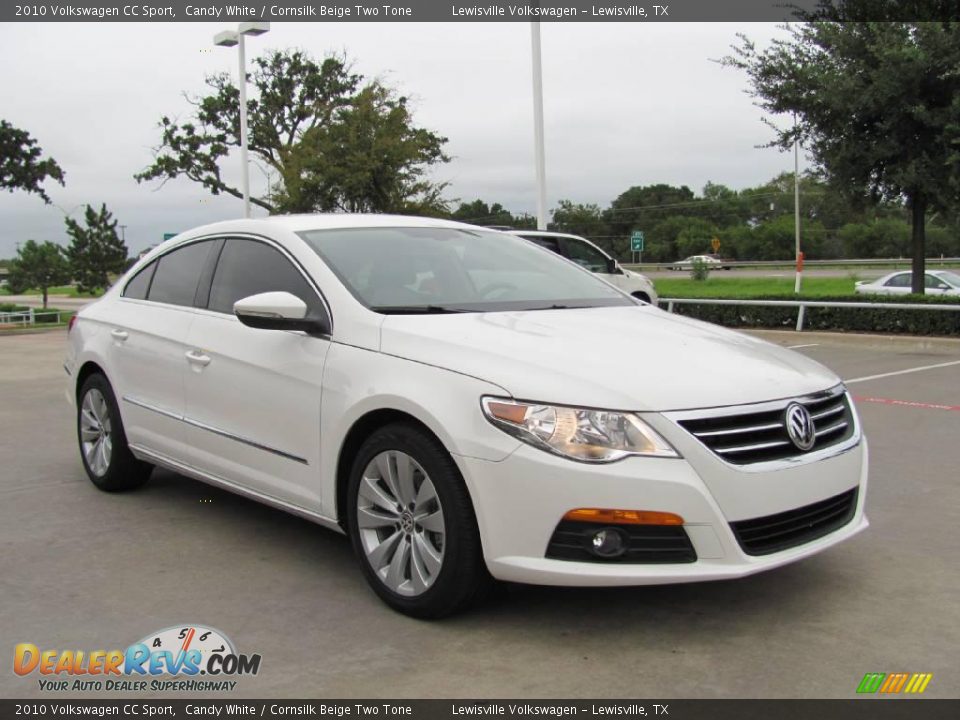2010 Volkswagen CC Sport Candy White / Cornsilk Beige Two Tone Photo #7