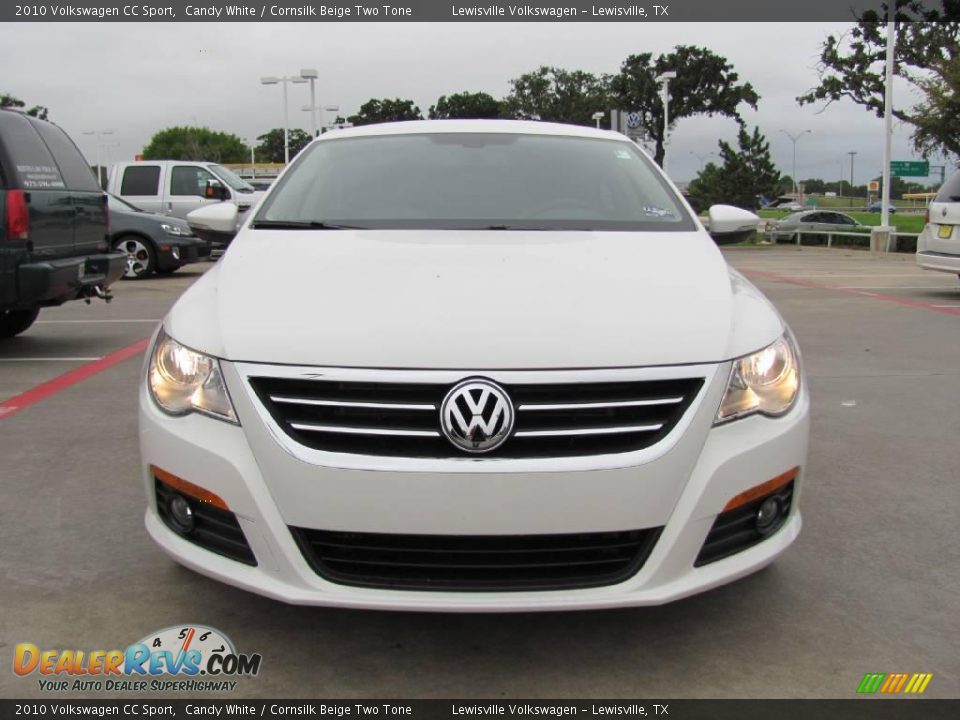 2010 Volkswagen CC Sport Candy White / Cornsilk Beige Two Tone Photo #8