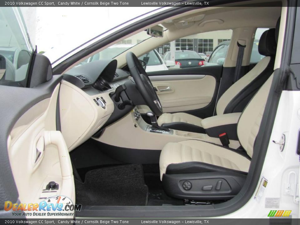 2010 Volkswagen CC Sport Candy White / Cornsilk Beige Two Tone Photo #9