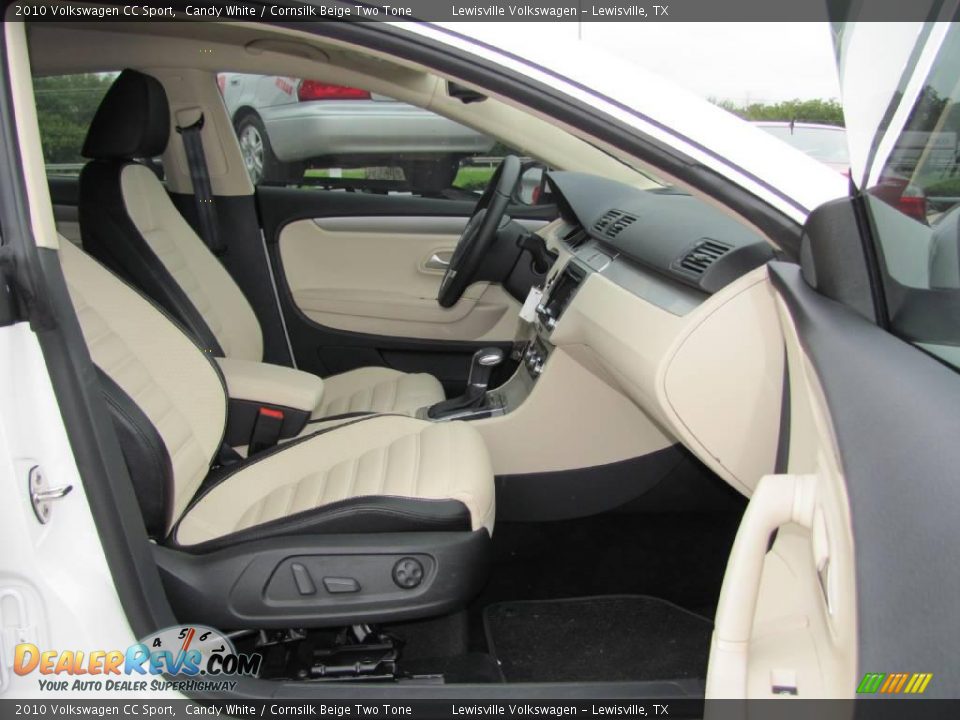 2010 Volkswagen CC Sport Candy White / Cornsilk Beige Two Tone Photo #10