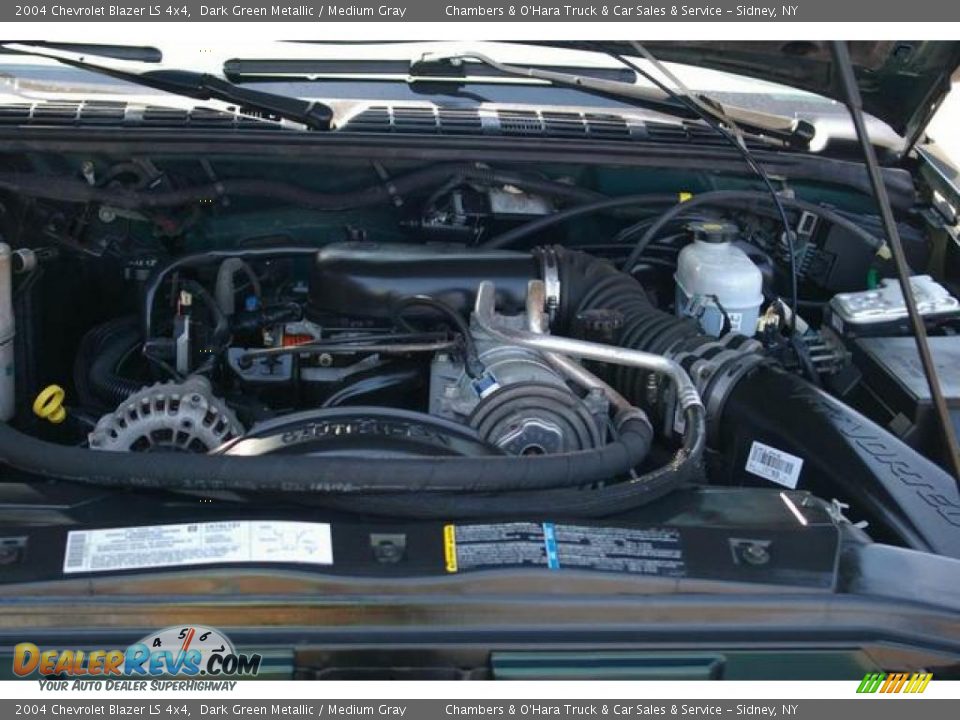 2004 Chevrolet Blazer LS 4x4 Dark Green Metallic / Medium Gray Photo #12