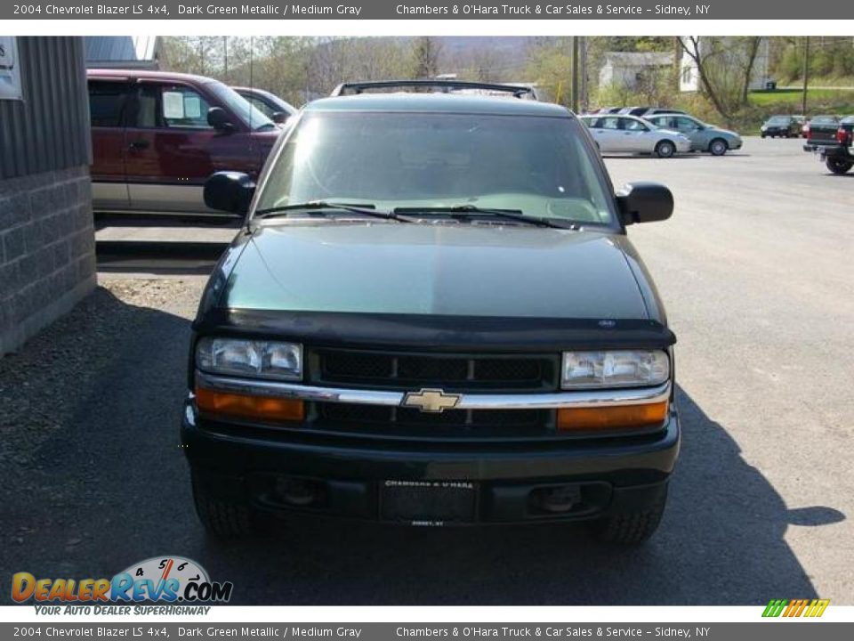 2004 Chevrolet Blazer LS 4x4 Dark Green Metallic / Medium Gray Photo #13