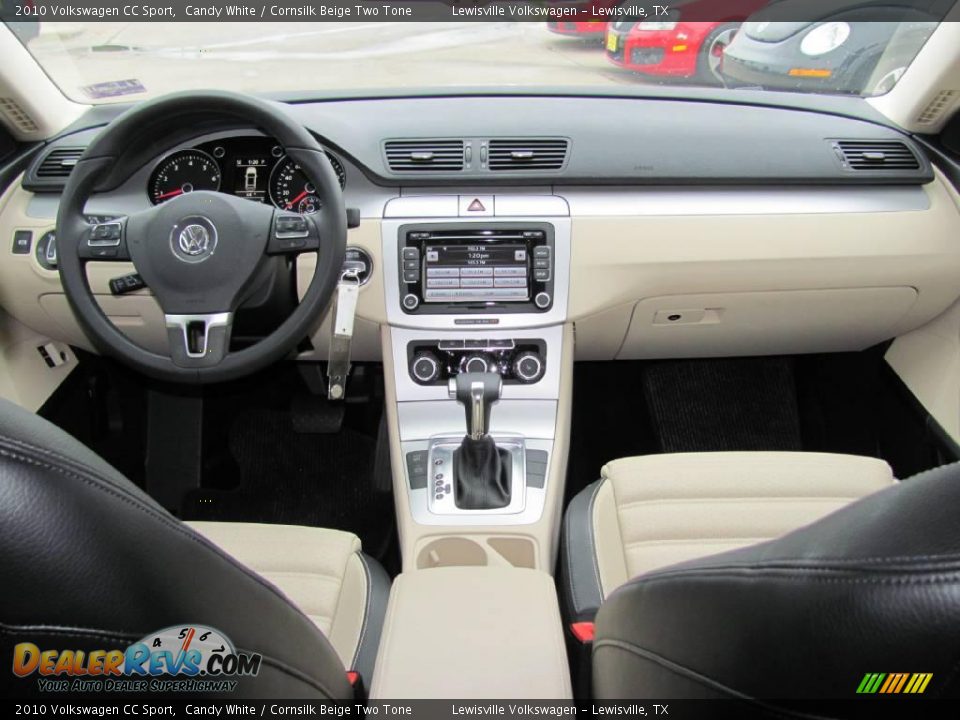 2010 Volkswagen CC Sport Candy White / Cornsilk Beige Two Tone Photo #13