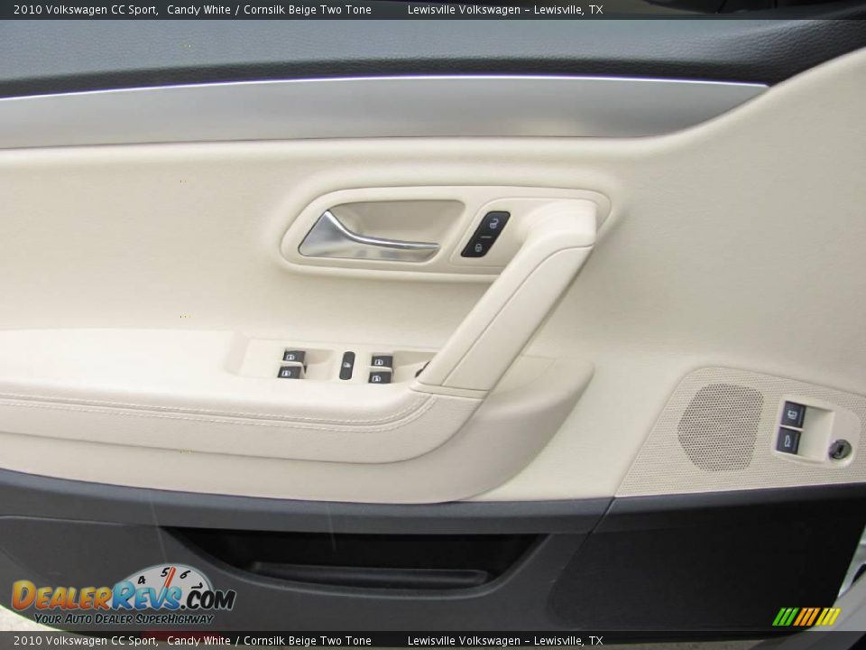 2010 Volkswagen CC Sport Candy White / Cornsilk Beige Two Tone Photo #15