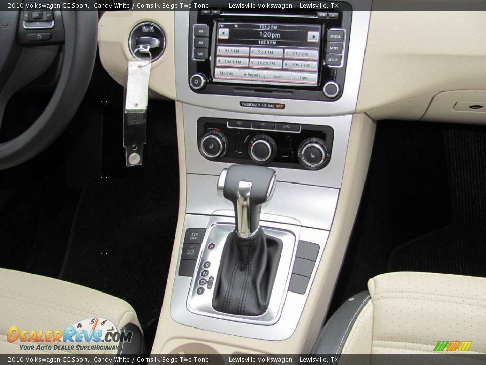 2010 Volkswagen CC Sport Candy White / Cornsilk Beige Two Tone Photo #16