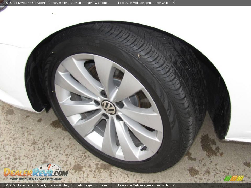 2010 Volkswagen CC Sport Candy White / Cornsilk Beige Two Tone Photo #18