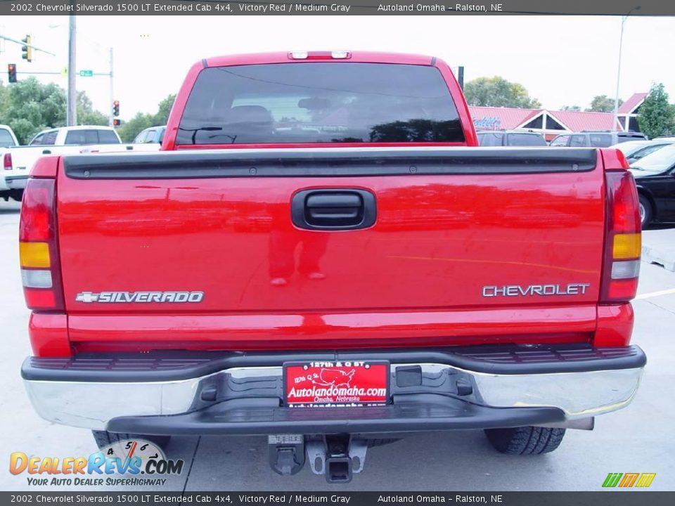 2002 Chevrolet Silverado 1500 LT Extended Cab 4x4 Victory Red / Medium Gray Photo #6