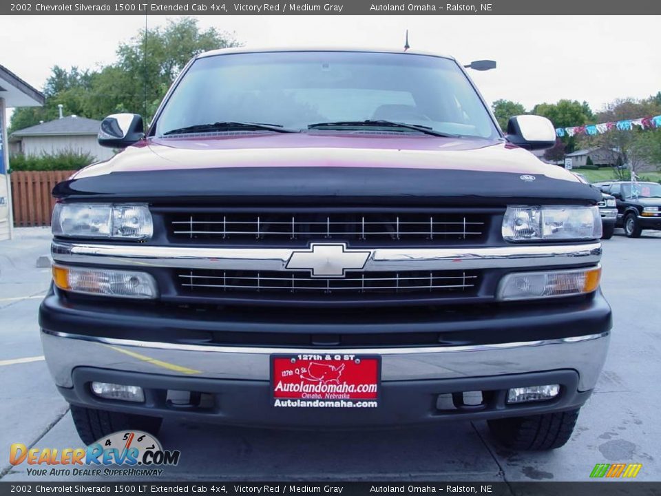 2002 Chevrolet Silverado 1500 LT Extended Cab 4x4 Victory Red / Medium Gray Photo #7