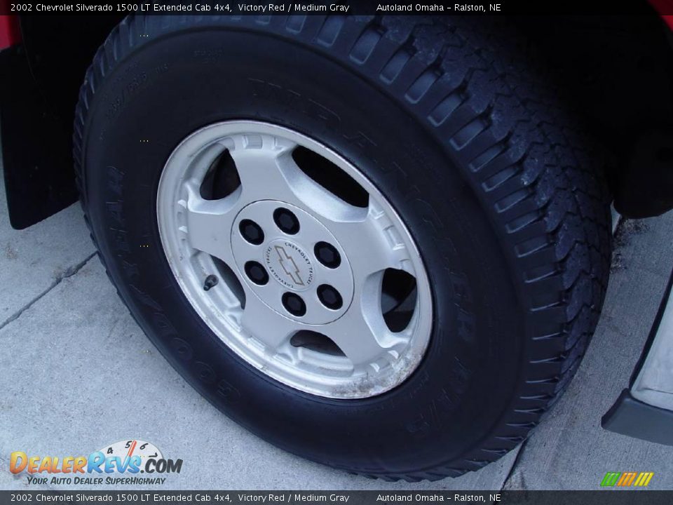 2002 Chevrolet Silverado 1500 LT Extended Cab 4x4 Victory Red / Medium Gray Photo #29
