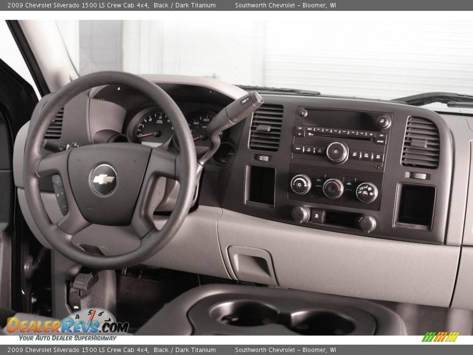 2009 Chevrolet Silverado 1500 LS Crew Cab 4x4 Black / Dark Titanium Photo #6