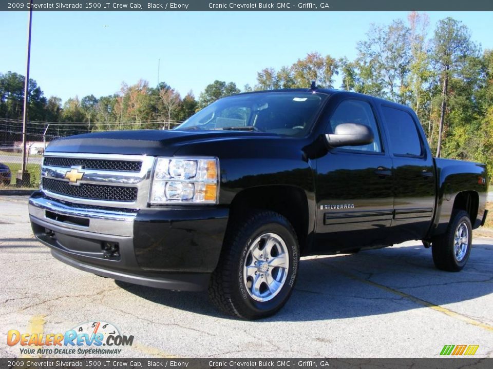 2009 Chevrolet Silverado 1500 LT Crew Cab Black / Ebony Photo #2