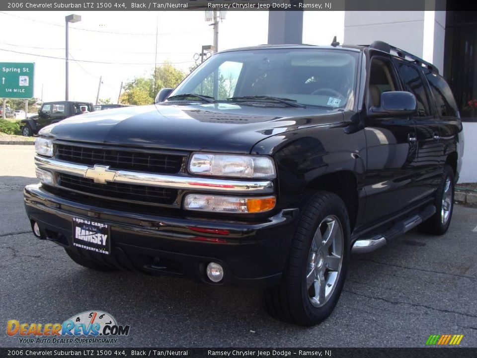 2006 Chevrolet Suburban LTZ 1500 4x4 Black / Tan/Neutral Photo #1