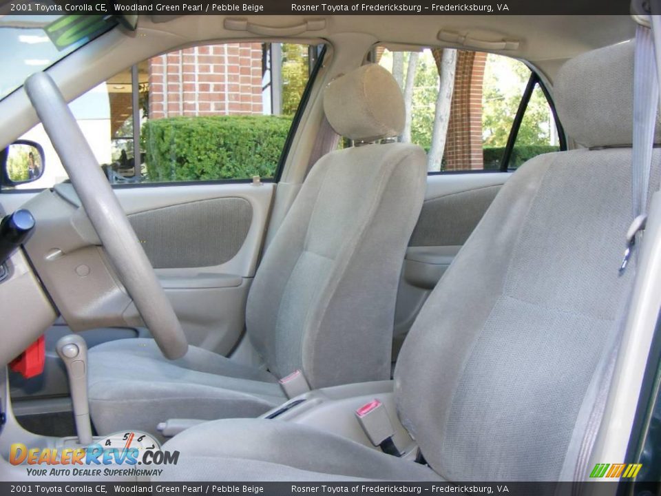 2001 Toyota Corolla CE Woodland Green Pearl / Pebble Beige Photo #6