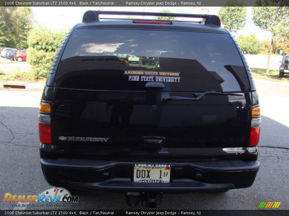 2006 Chevrolet Suburban LTZ 1500 4x4 Black / Tan/Neutral Photo #5