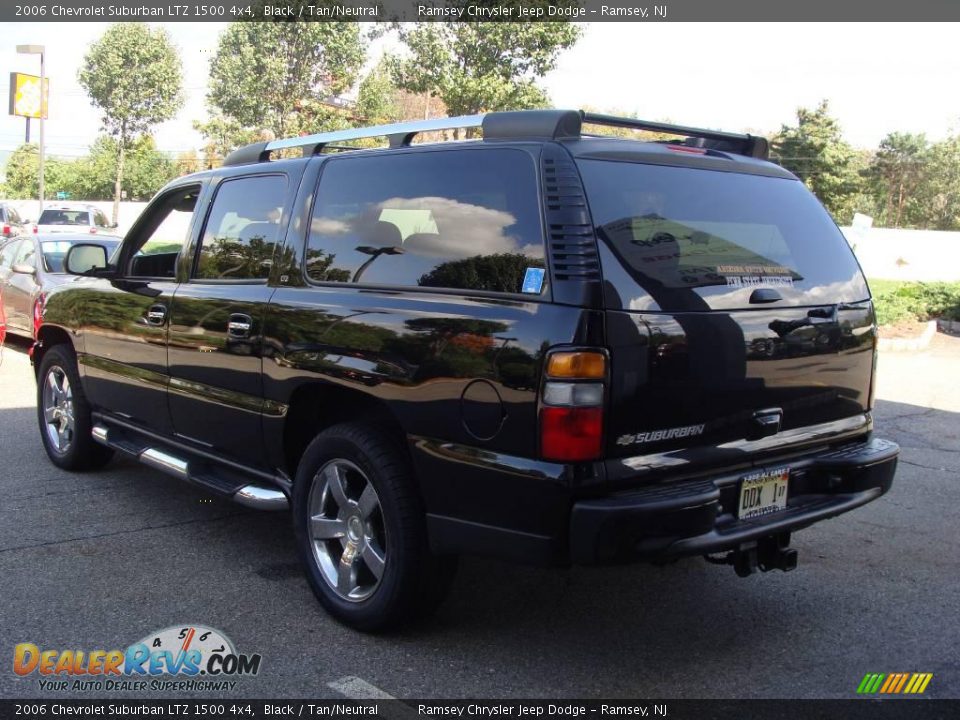 2006 Chevrolet Suburban LTZ 1500 4x4 Black / Tan/Neutral Photo #6