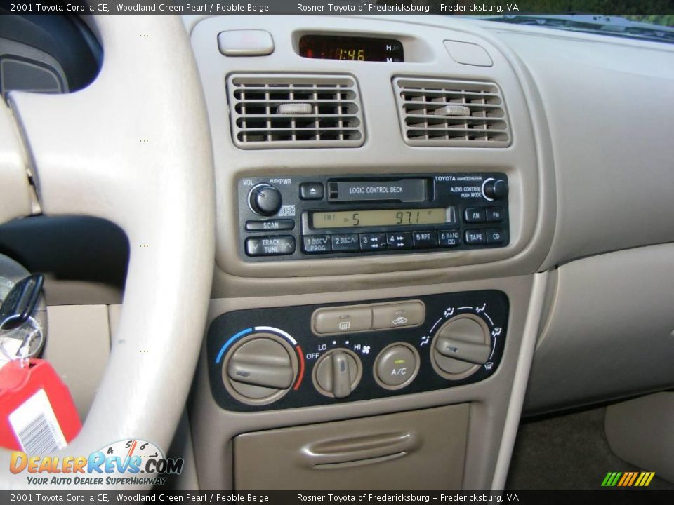 2001 Toyota Corolla CE Woodland Green Pearl / Pebble Beige Photo #11