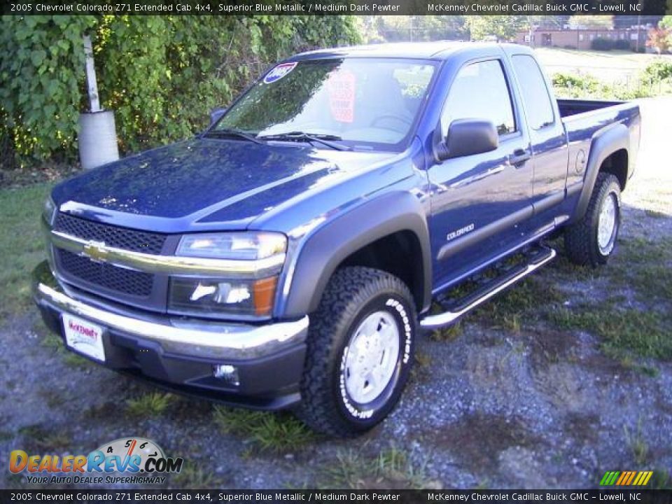 2005 Chevrolet Colorado Z71 Extended Cab 4x4 Superior Blue Metallic / Medium Dark Pewter Photo #1