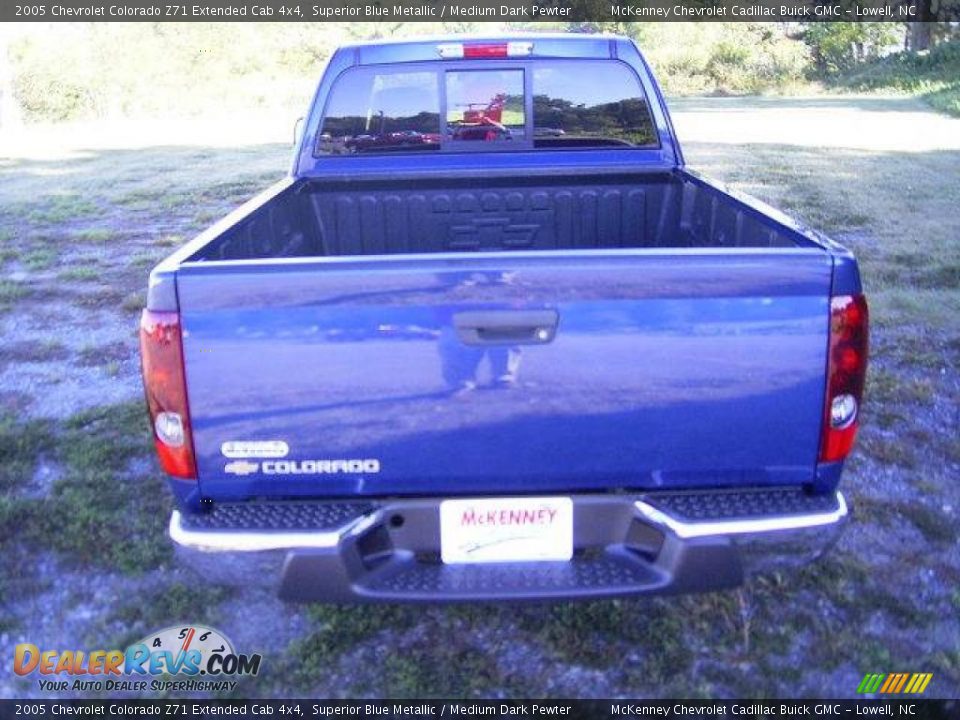 2005 Chevrolet Colorado Z71 Extended Cab 4x4 Superior Blue Metallic / Medium Dark Pewter Photo #3