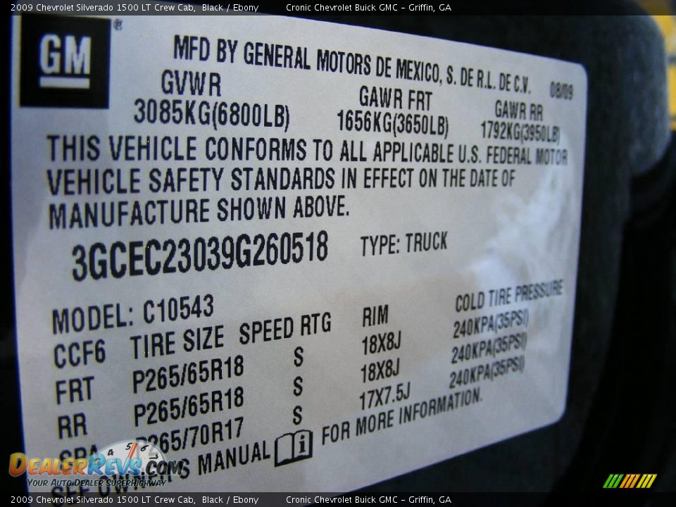 2009 Chevrolet Silverado 1500 LT Crew Cab Black / Ebony Photo #23