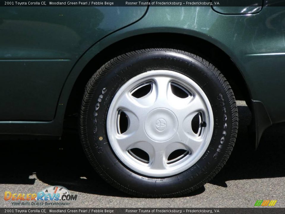 2001 Toyota Corolla CE Woodland Green Pearl / Pebble Beige Photo #19