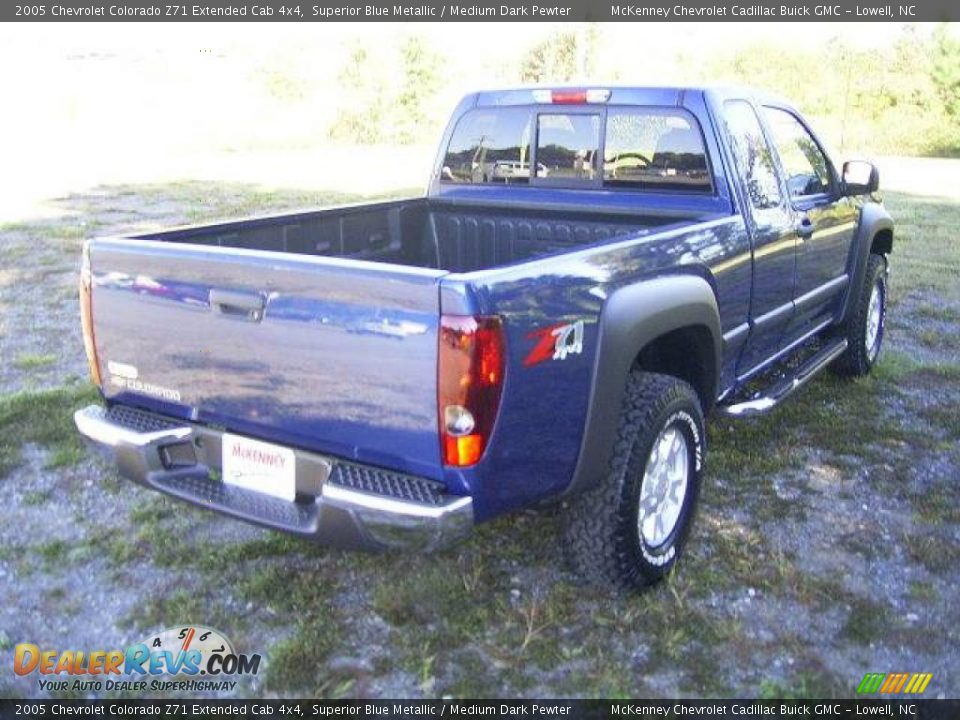 2005 Chevrolet Colorado Z71 Extended Cab 4x4 Superior Blue Metallic / Medium Dark Pewter Photo #5