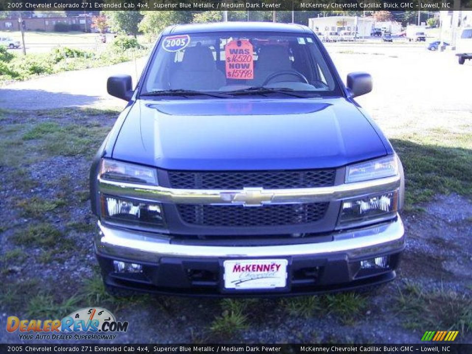 2005 Chevrolet Colorado Z71 Extended Cab 4x4 Superior Blue Metallic / Medium Dark Pewter Photo #7